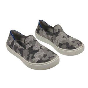 Rothy’s The Kid's‎ Sneaker Gray Camo Slip On Unisex Boy Girl Shoe Size K 13